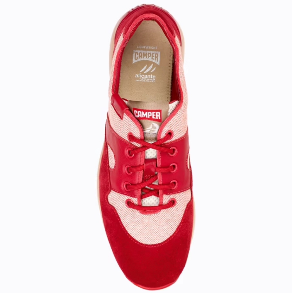 Camper Red and White Women's Sneakers